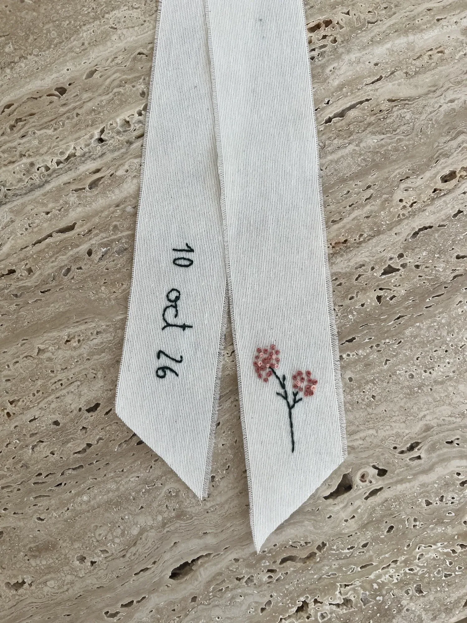 Cinta de ramo bordada — Gali Studio